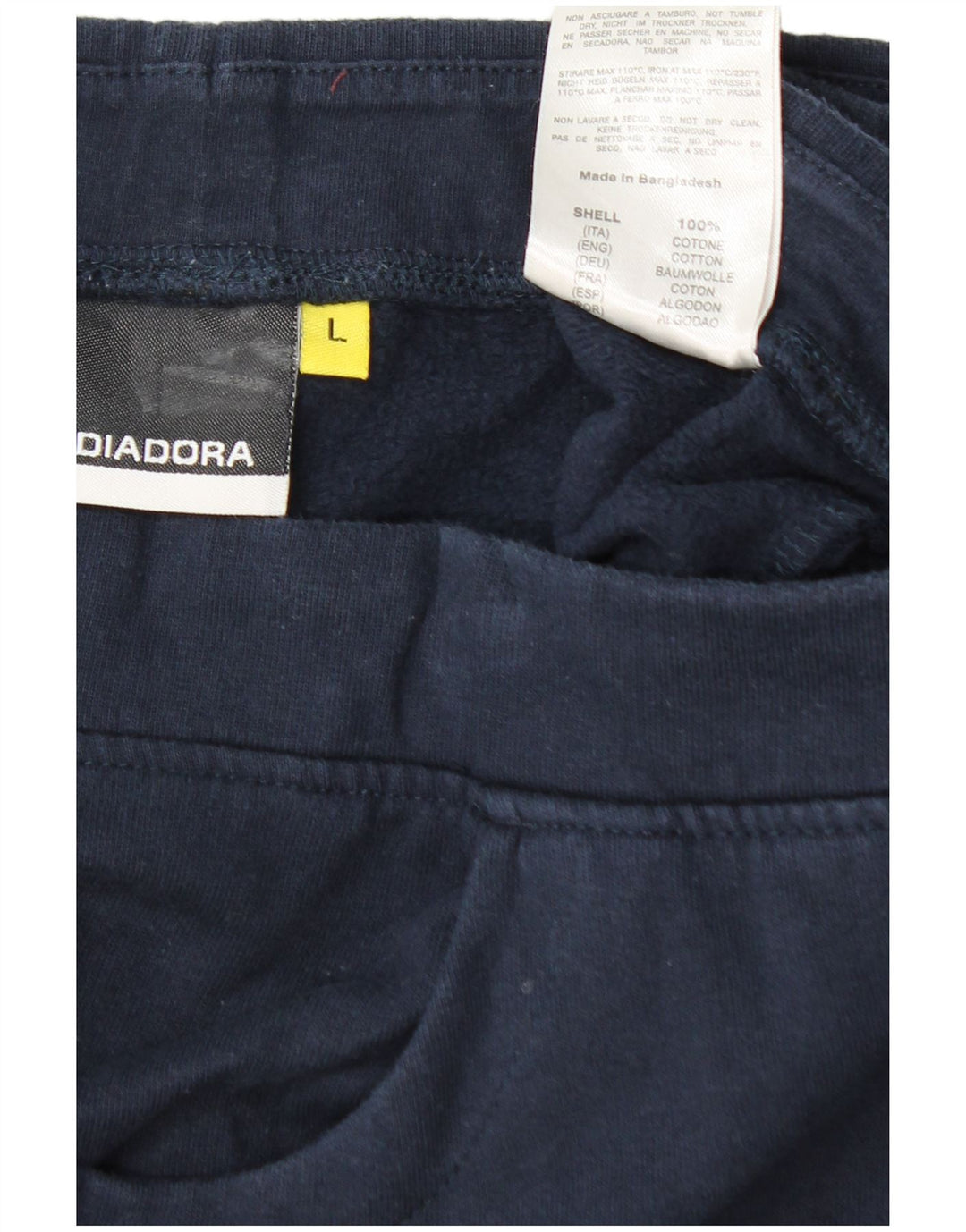 DIADORA Pantalones de Chándal para Mujer UK 44 Large Azul Marino Algodón