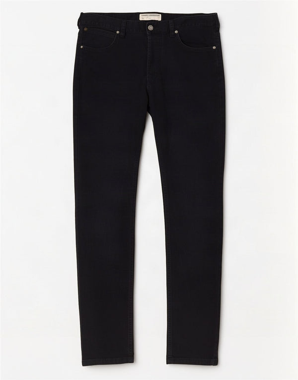 French Connection Pantalones informales ajustados para hombre W32 L31 Algodón azul marino