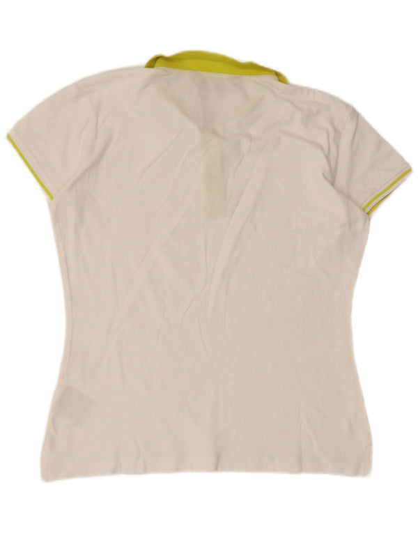 Kappa Polo para mujer UK 44 Grande Algodón blanco