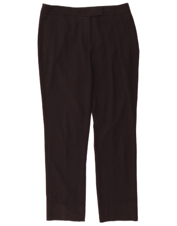 Marks & Spencer Pantalones de traje ajustados modernos para mujer UK 12 Medium W32 L29 Negro