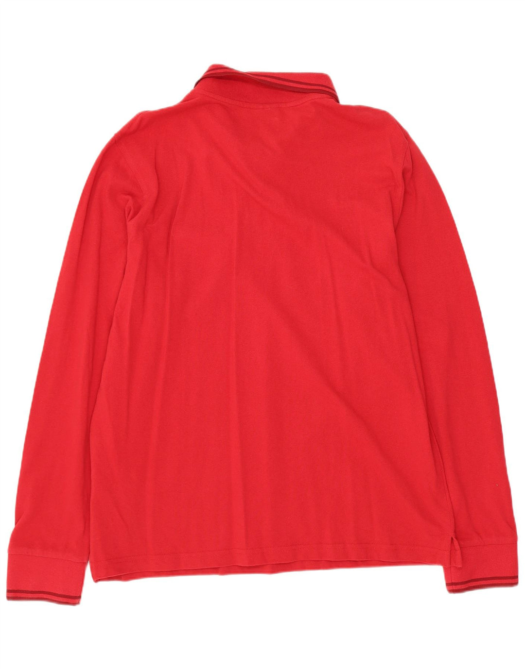 LOTTO Polo de manga larga para hombre grande rojo