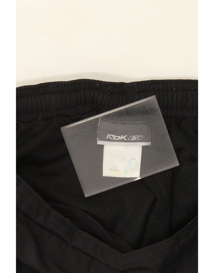 Reebok Pantalones de chándal para mujer UK 10 Small Poliéster negro