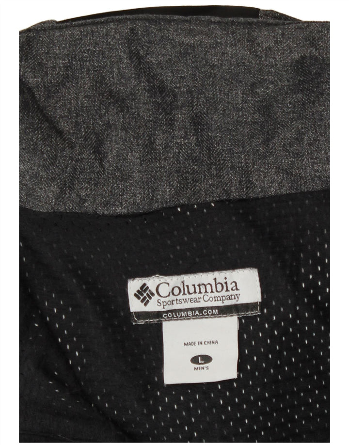 Columbia Chaqueta utilitaria con capucha para hombre UK 40 Large Gris Poliamida