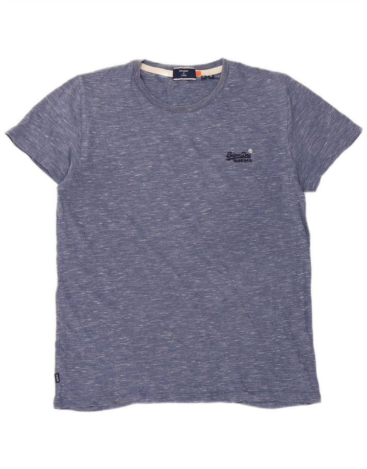 Superdry Camiseta para Hombre Top Medium Blue Moteado