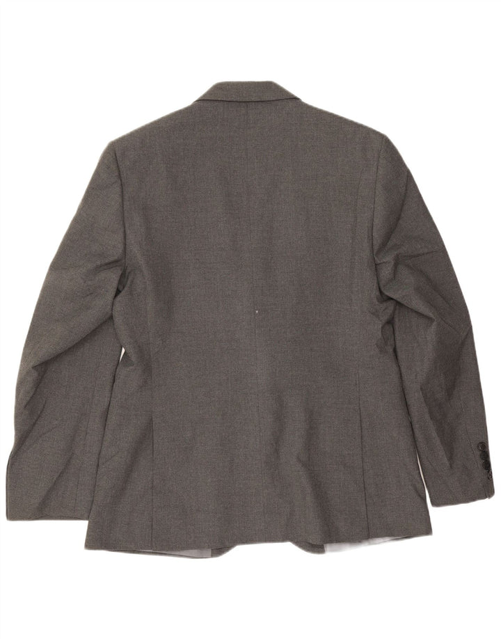 Marks & Spencer Chaqueta tipo blazer de corte regular con 2 botones para hombre UK 38 Gris medio