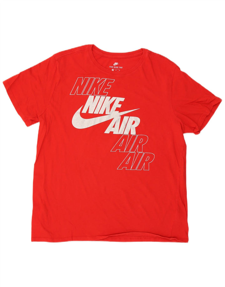 Nike Camiseta gráfica para hombre Top XL Algodón rojo