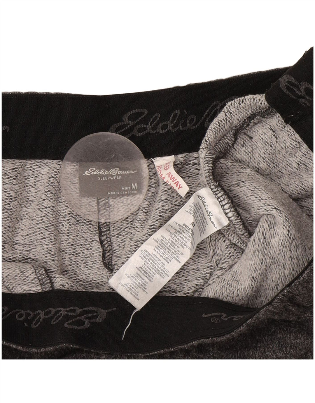 Eddie Bauer Pantalones De Chándal Para Hombre Algodón Gris Medio