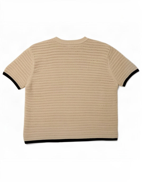 Marks & Spencer Jersey de Manga Corta con Cuello Redondo para Mujer UK 40 Large Be