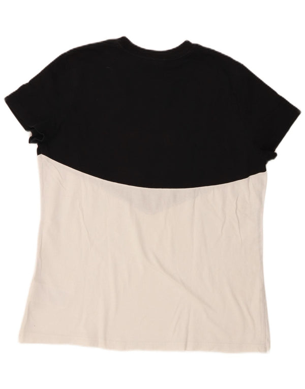 Nike Camiseta gráfica para mujer UK 46 Large Negro Colorblock Algodón