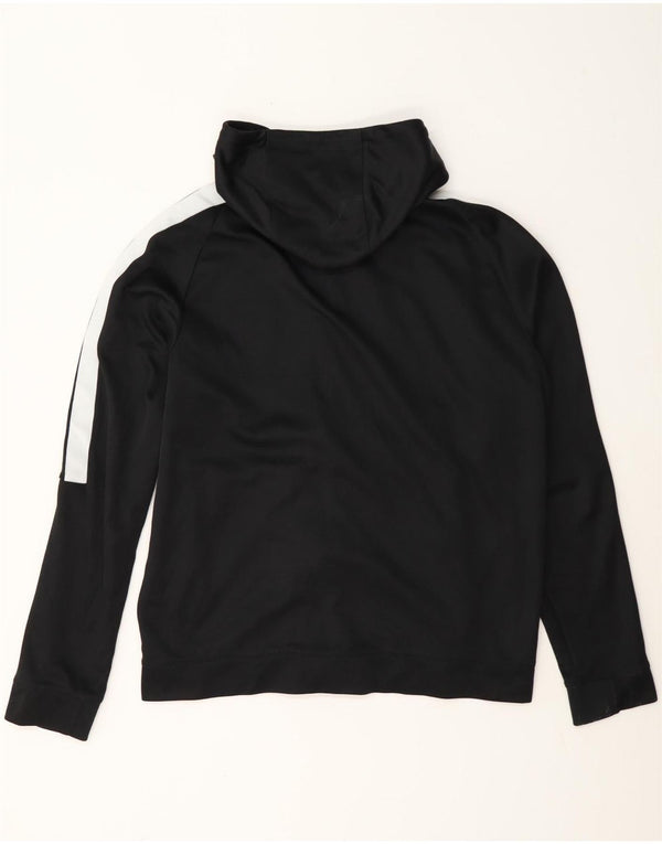 Nike - Sudadera con capucha y cremallera para hombre, talla grande, algodón negro con bloques de color