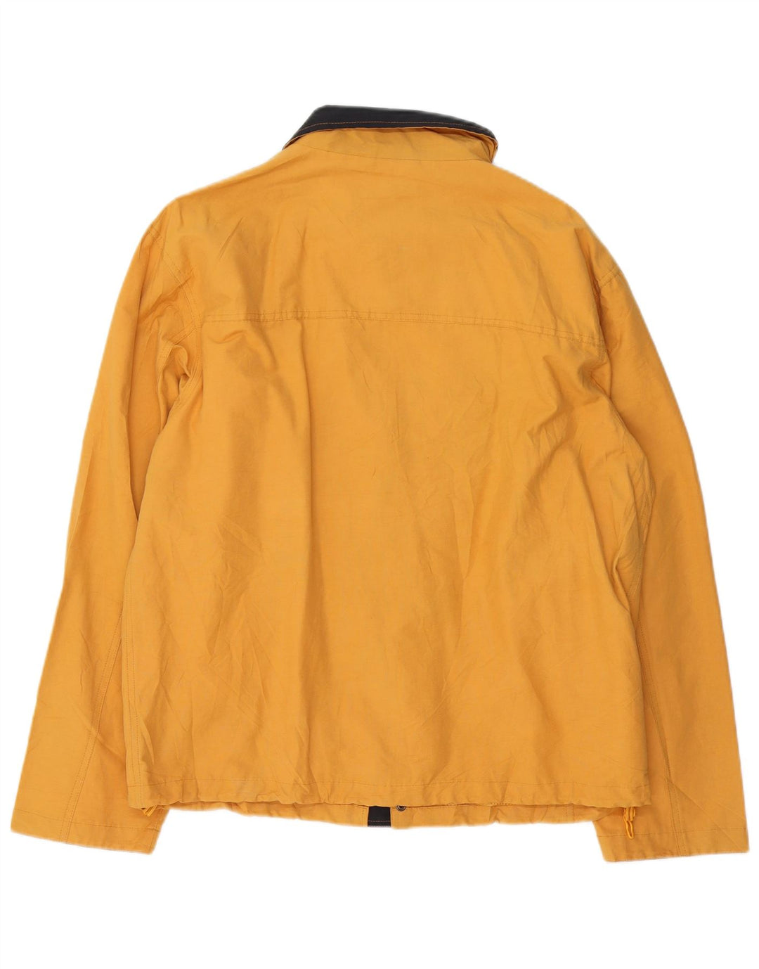 Chaqueta de lluvia vintage para hombre Reino Unido 42 XL Nylon amarillo