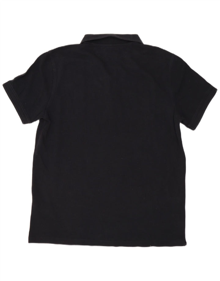 Polo Massimo Dutti Hombre Large Algodón Negro