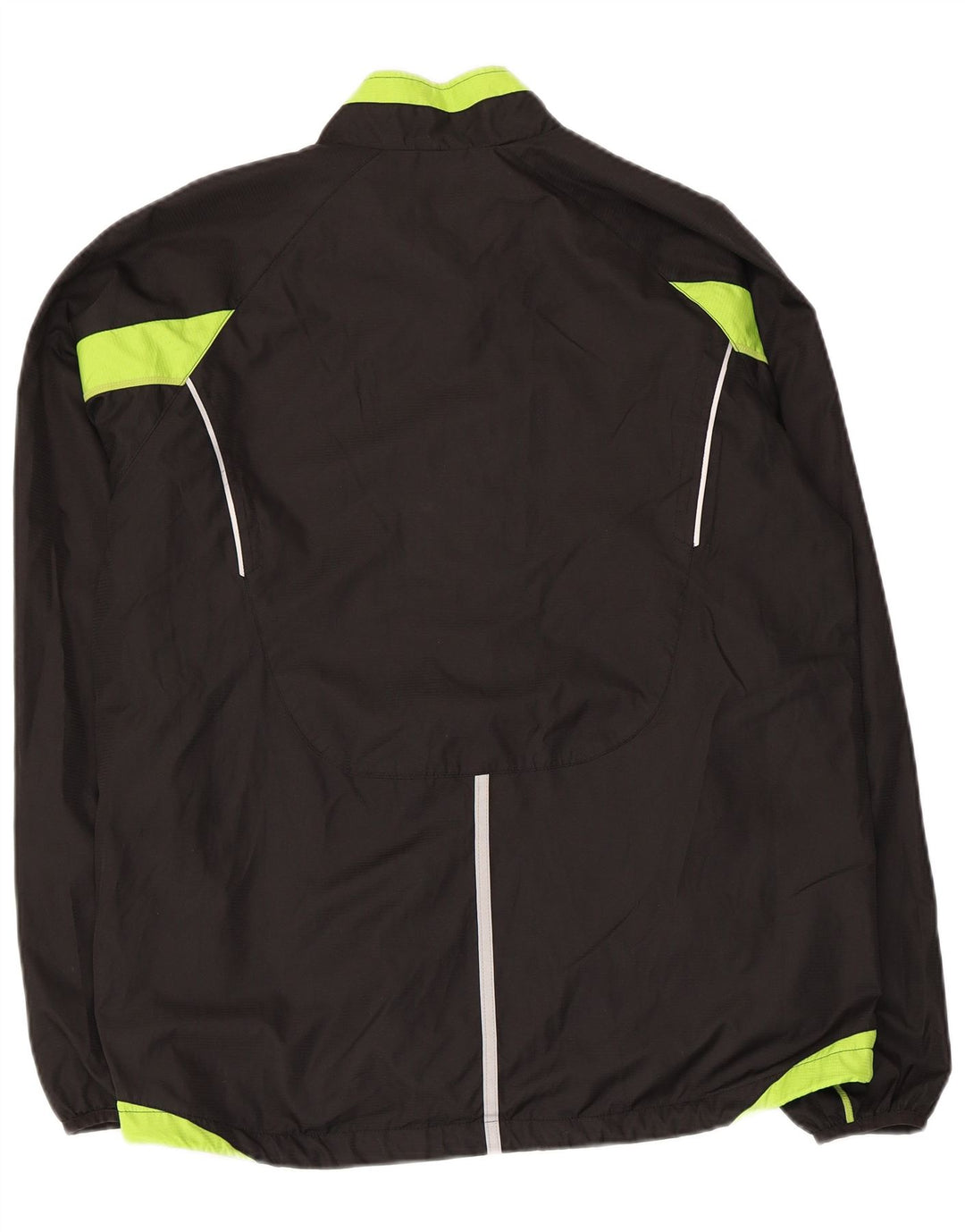 Asics Hombre Chándal Top Chaqueta Grande Negro Colorblock Poliéster