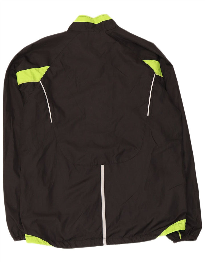 Asics Hombre Chándal Top Chaqueta Grande Negro Colorblock Poliéster