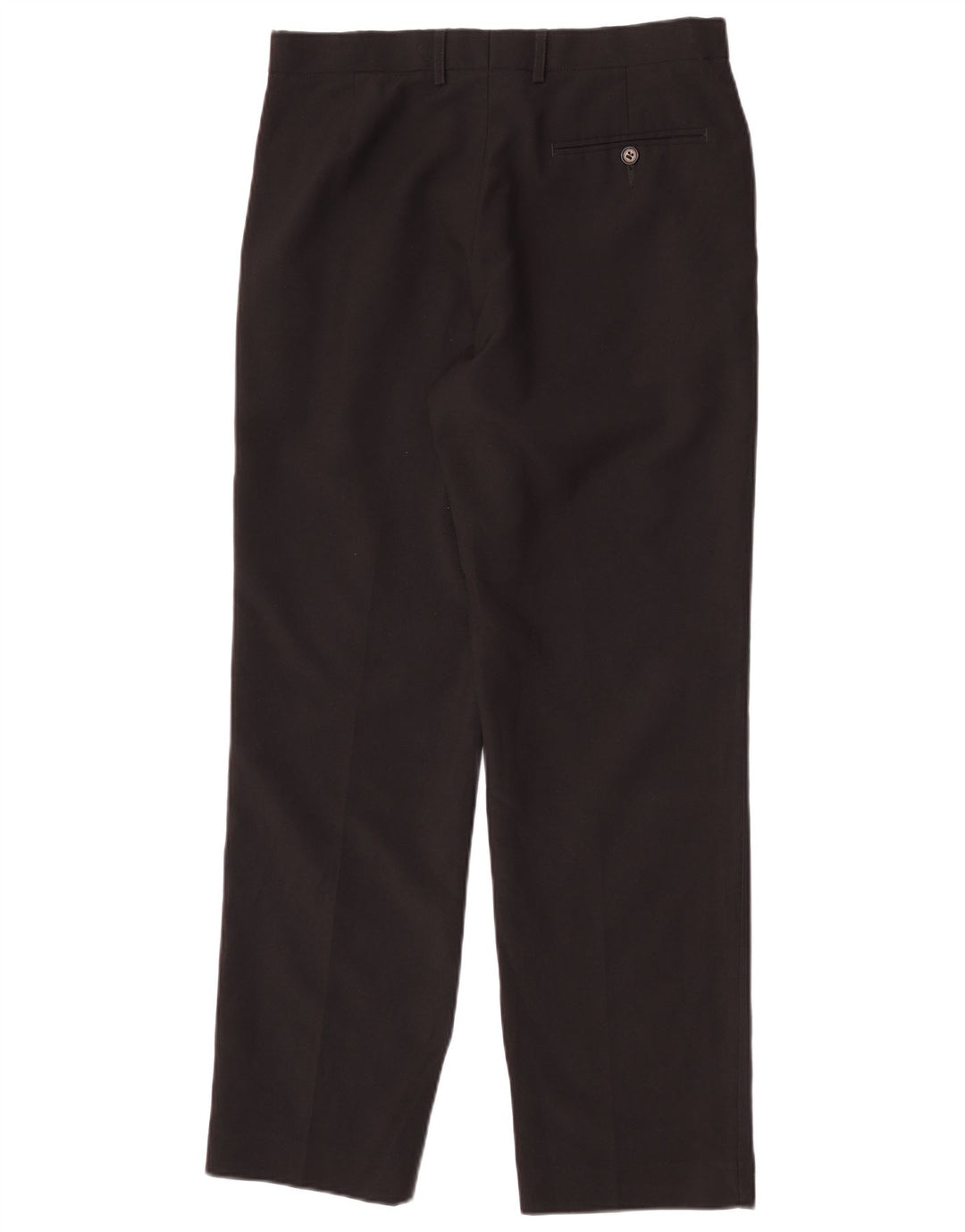 Marks & Spencer Pantalón de traje recto para hombre W32 L31 Poliéster negro