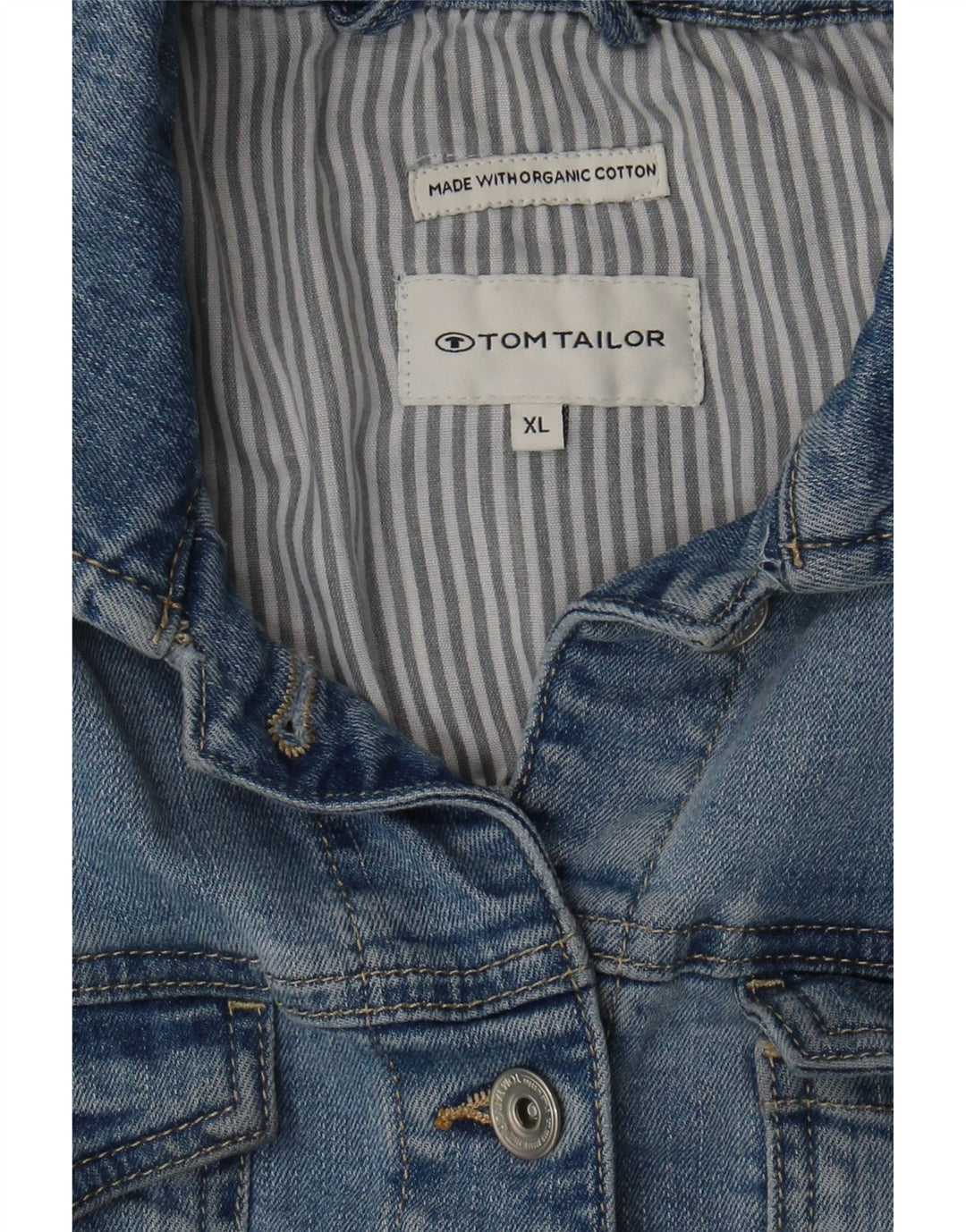 TOM TAILOR Girls Denim Jacket 13-14 Years XL Blue Cotton Vintage Tom Tailor and Second-Hand Tom Tailor from Messina Hembry 
