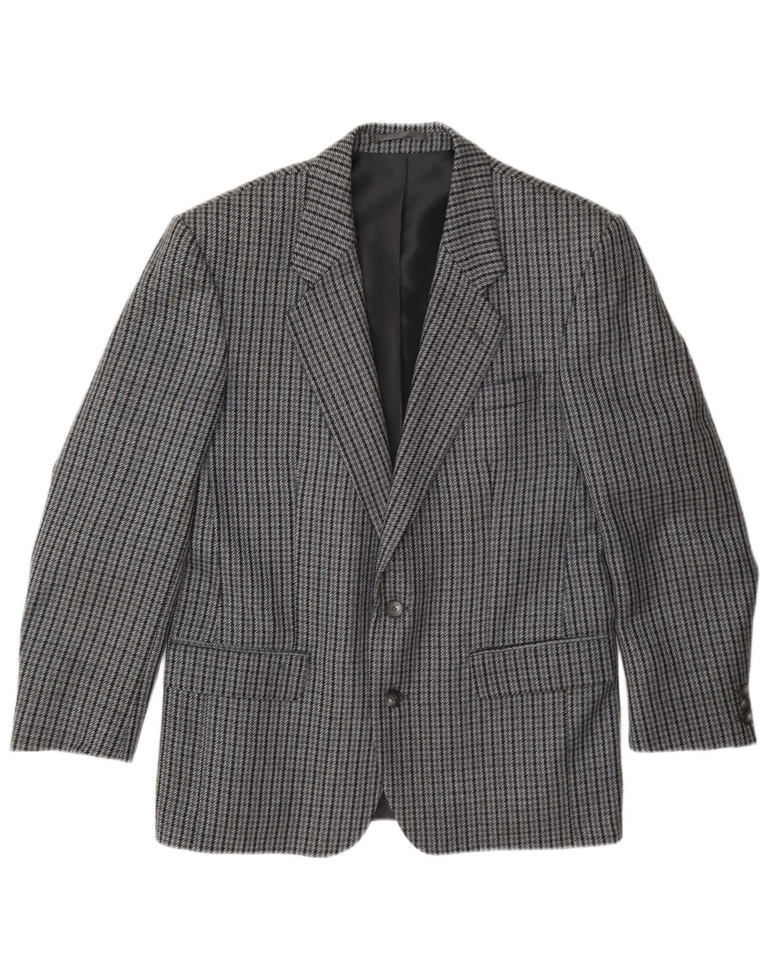 Kilmaine Chaqueta tipo blazer de 2 botones para hombre UK 38 Lana de pata de gallo gris medio