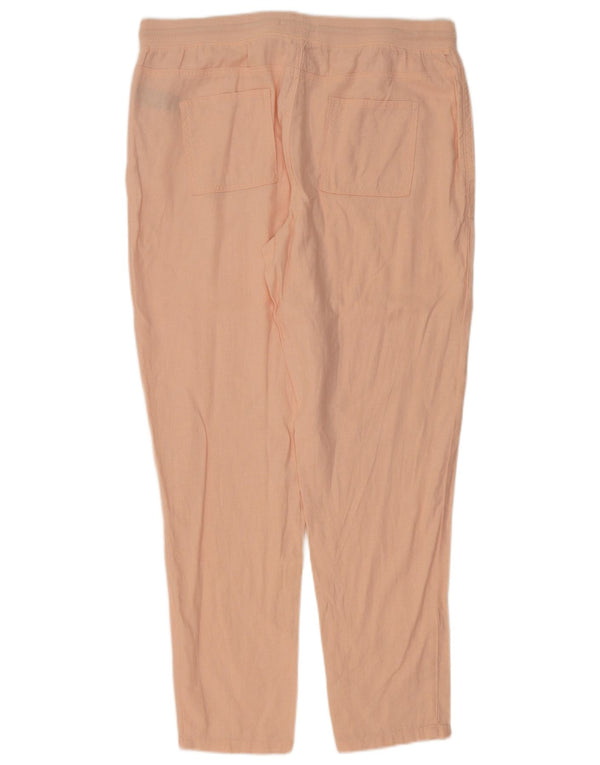 Marks & Spencer Pantalones chinos cónicos para mujer UK 40 Large W36 L31 Rosa