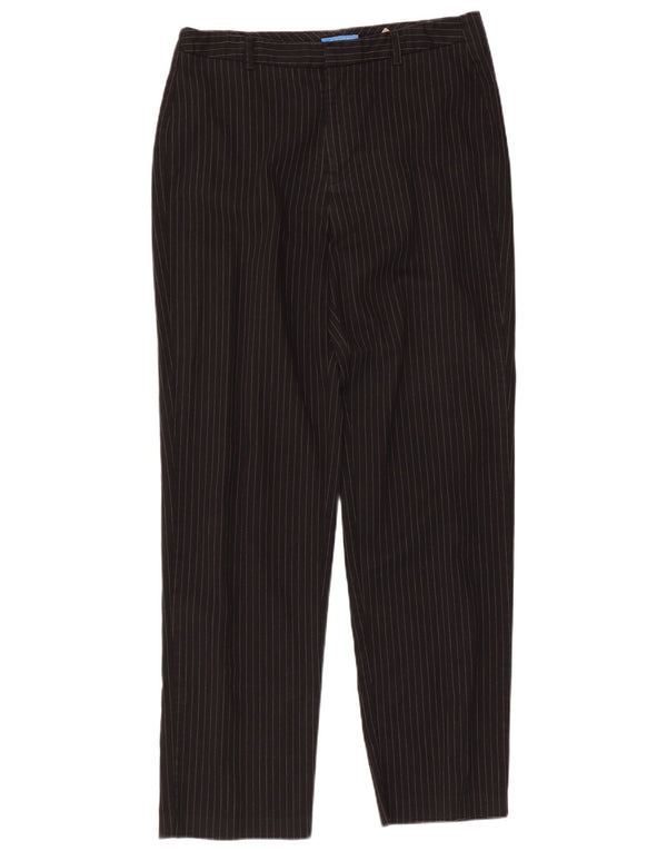 Dockers Pantalones rectos para mujer US 10 grande W32 L30 negro a rayas