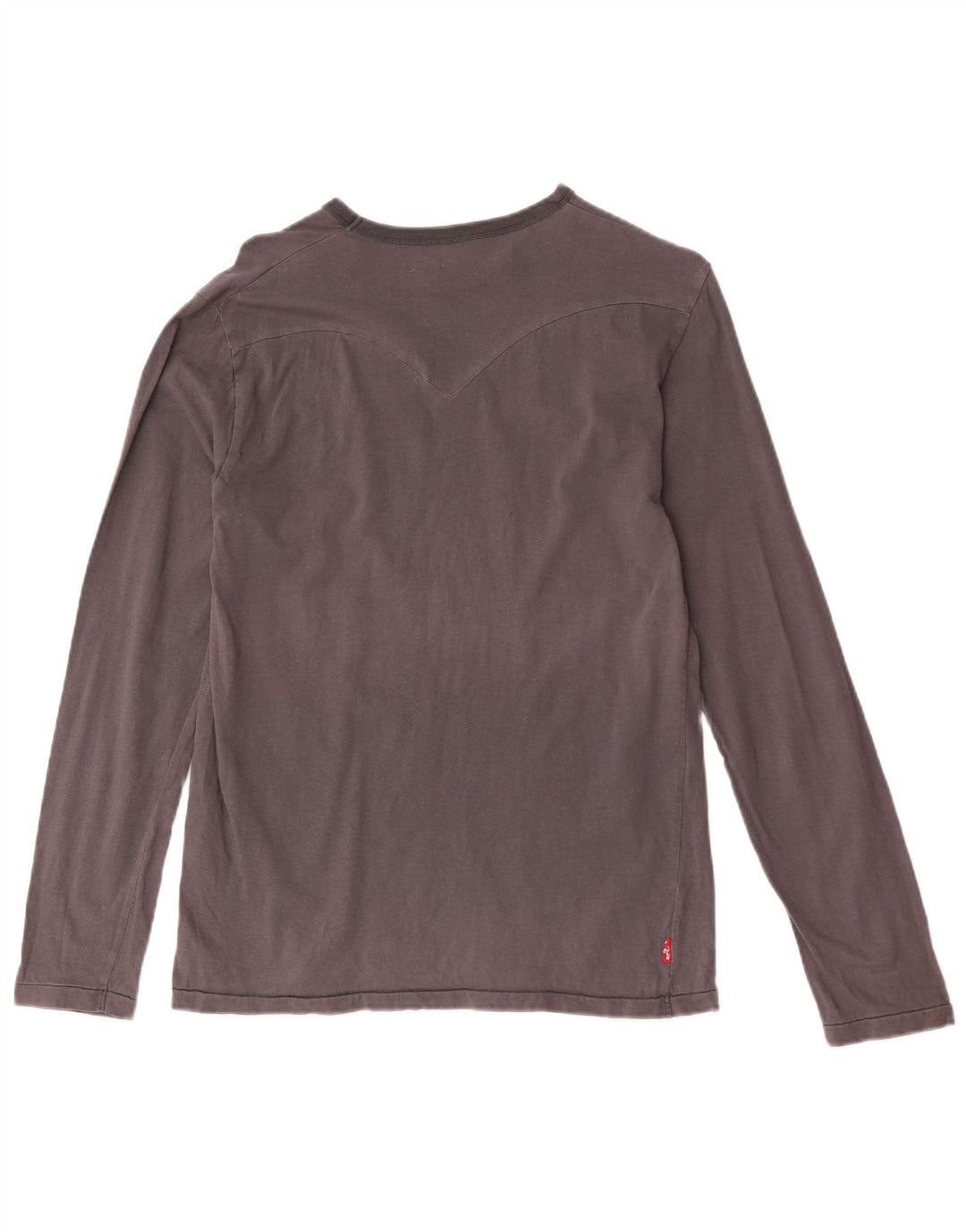 Levi's Mens Graphic Top Manga Larga Pequeño Algodón Gris
