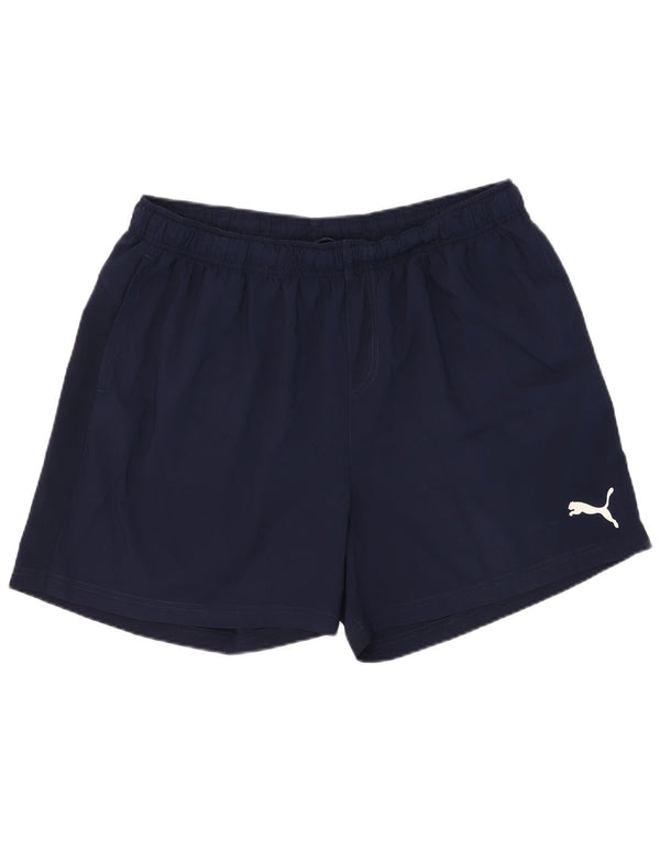 Puma Pantalones cortos deportivos para hombre 2XL Azul marino