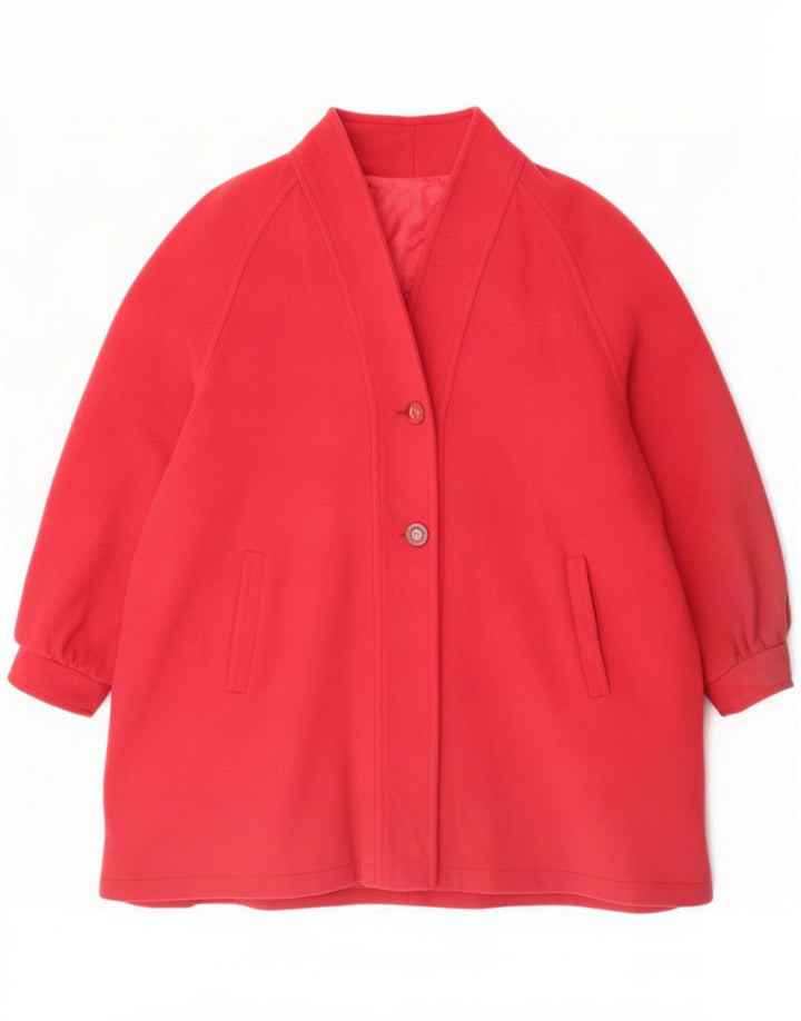 Linea Cinque Abrigo extragrande para mujer IT 46 Cachemira roja grande