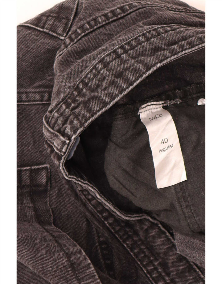 Vaqueros rectos regulares para hombre M&Co W40 L29 Algodón gris