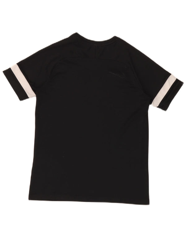 Nike Boys Dri Fit T-Shirt Top 13-14 Years XL Black Colourblock