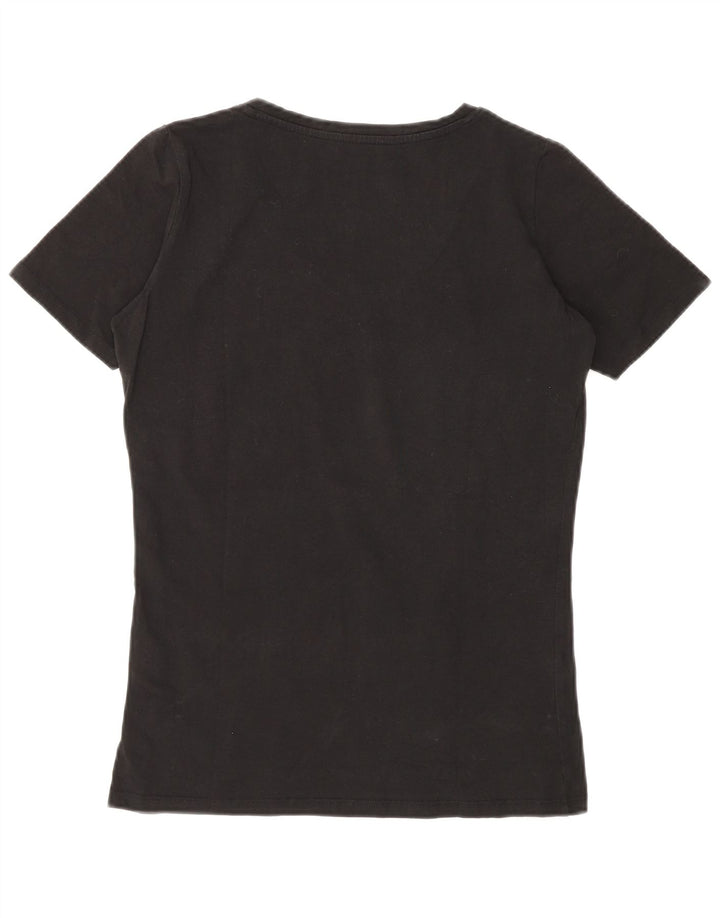 Guess Camiseta gráfica para mujer Top UK 12 Medium Black