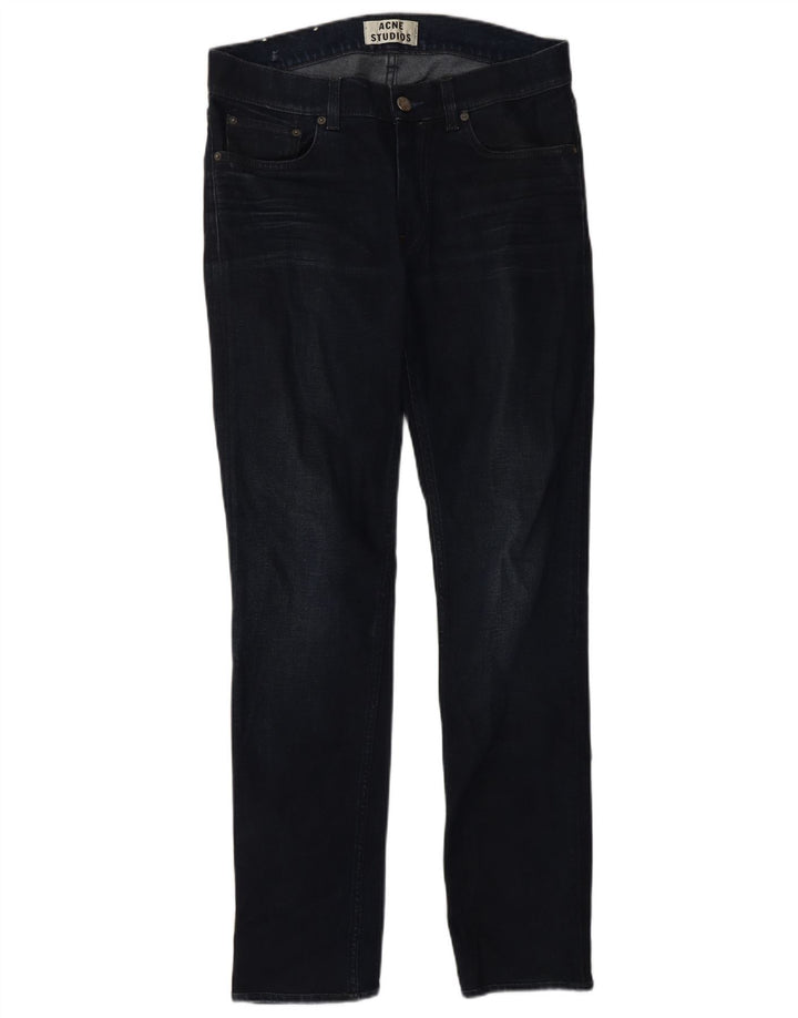 Acne Studios Vaqueros ajustados para hombre W30 L32 Algodón azul marino