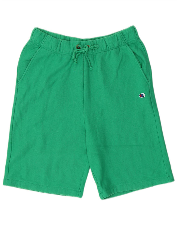Champion Shorts deportivos para hombre de algodón verde medio