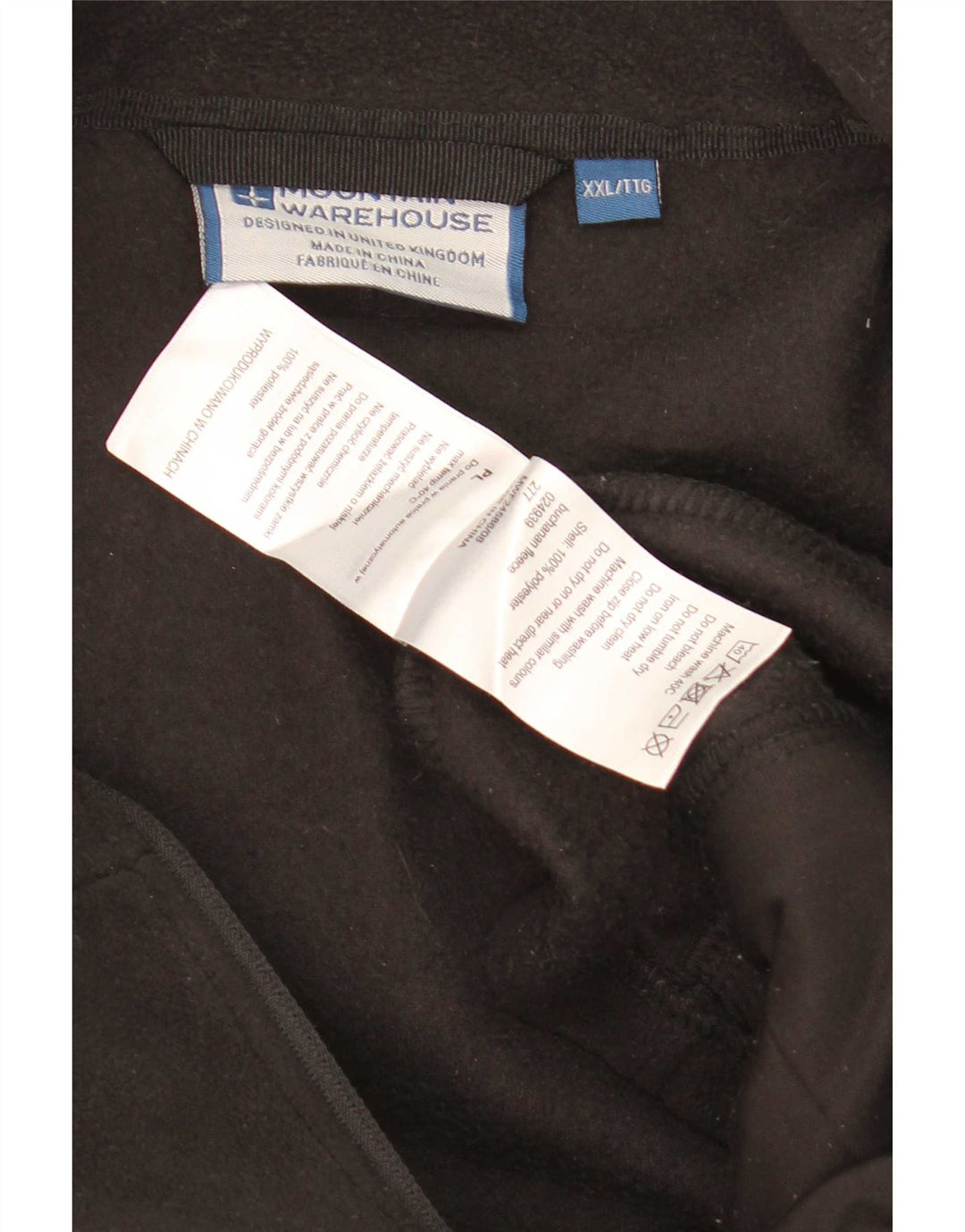 Chaqueta polar para hombre Mountain Warehouse ES 44 2XL Poliéster negro