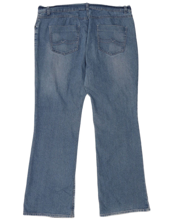 Marks & Spencer Womens Bootcut Jeans UK 18 XL W38 L30 Blue Cotton