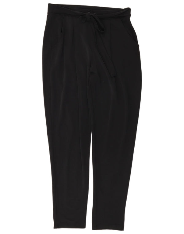 Marks & Spencer Pantalones Chinos Pegged para Mujer UK 12 Medium W30 L31 Negro