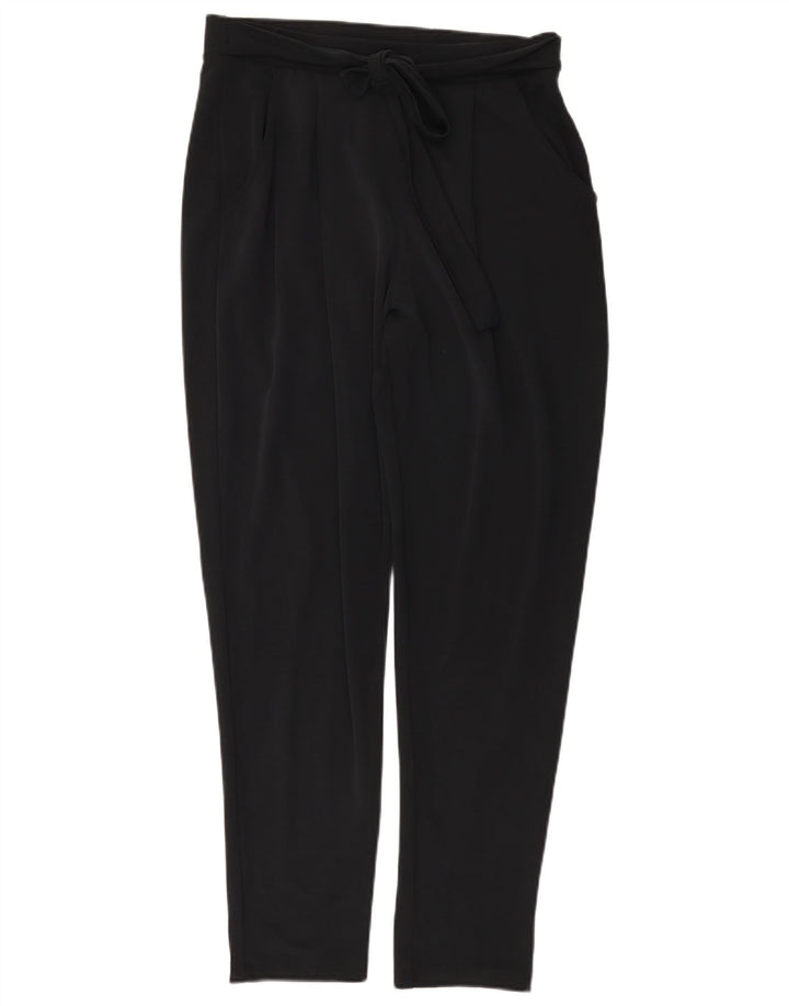 Marks & Spencer Pantalones Chinos Pegged para Mujer UK 12 Medium W30 L31 Negro