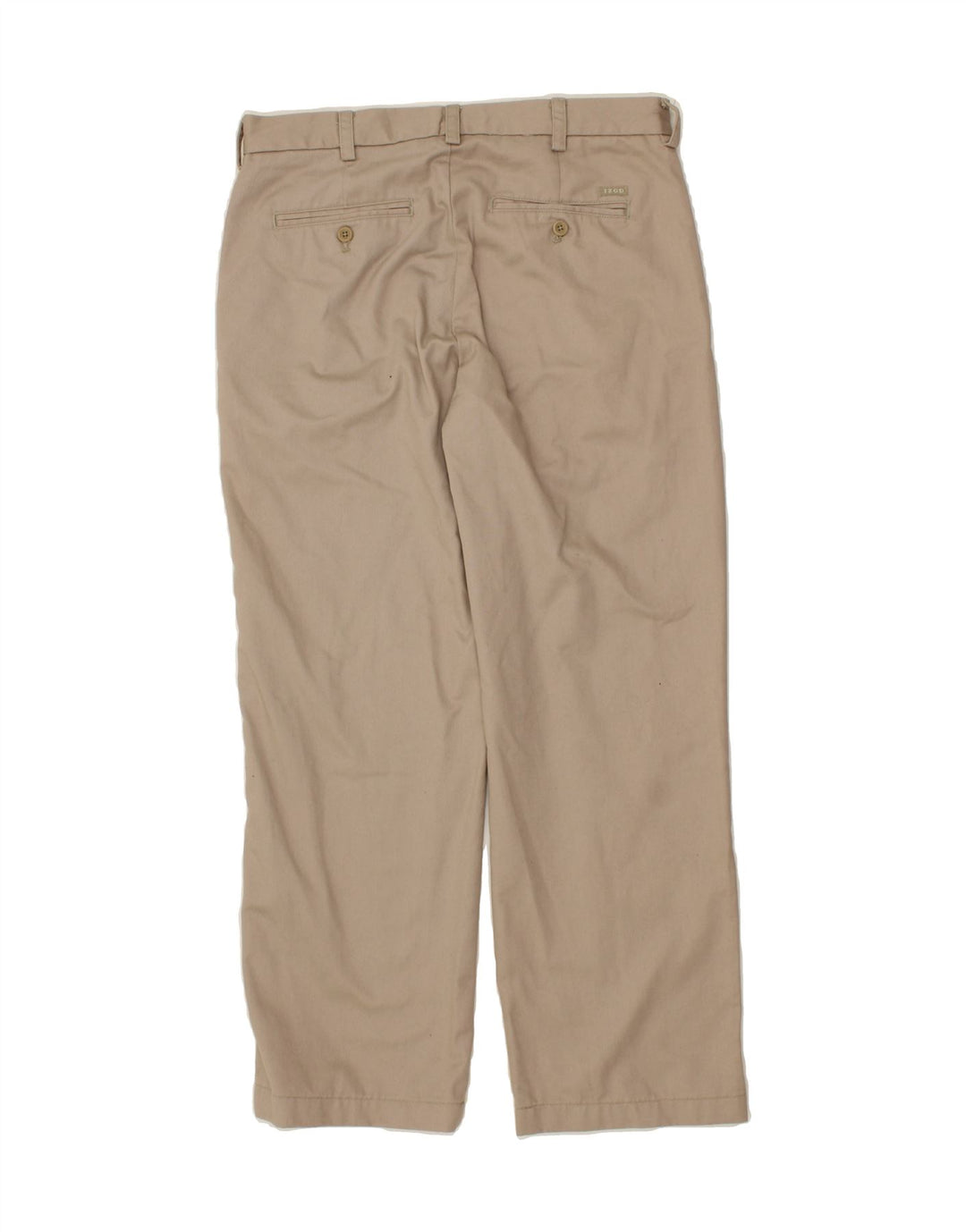 IZOD Mens Straight Chino Trousers W33 L30 Beige Vintage Izod and Second-Hand Izod from Messina Hembry 