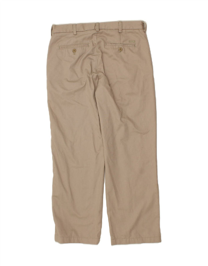 IZOD Mens Straight Chino Trousers W33 L30 Beige Vintage Izod and Second-Hand Izod from Messina Hembry 