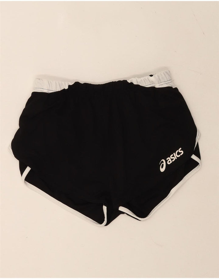 Asics Shorts deportivos gráficos para mujer UK 40 Mediano Negro Colorblock Poliéster