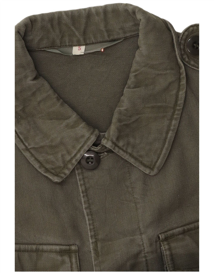 Vintage hombres chaqueta militar Reino Unido 38 medio caqui