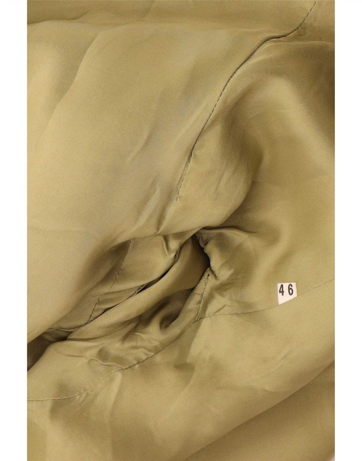 Nuova Citta Chaqueta tipo blazer de 2 botones para mujer IT 46 Pata de gallo verde grande