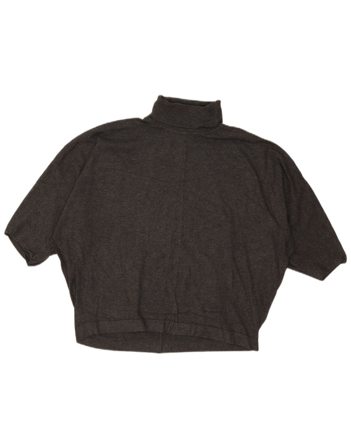 Phase Eight - Jersey corto con cuello vuelto para mujer, talla 40, color gris