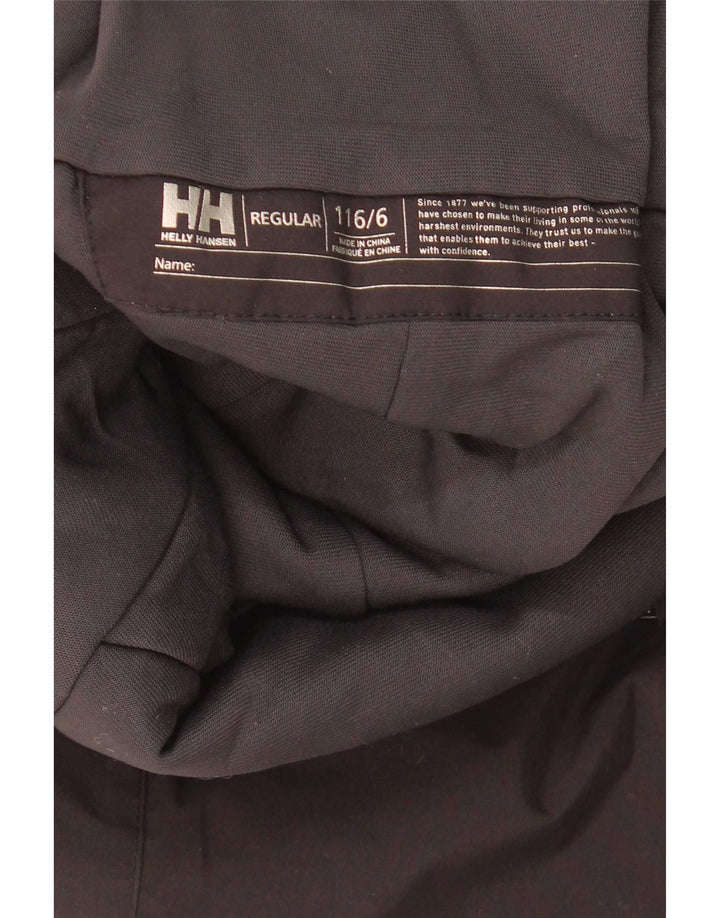 Helly Hansen Pantalones de esquí con peto gráfico para niños 5-6 años Poliamida negra