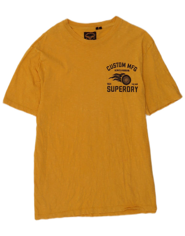 Superdry Camiseta Gráfica De Algodón Amarillo Pequeño Para Hombre