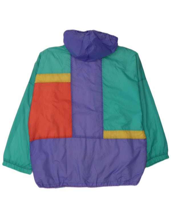 Shamp Chaqueta cortavientos con capucha para hombre EU 46 Small Multicolor Colorblock