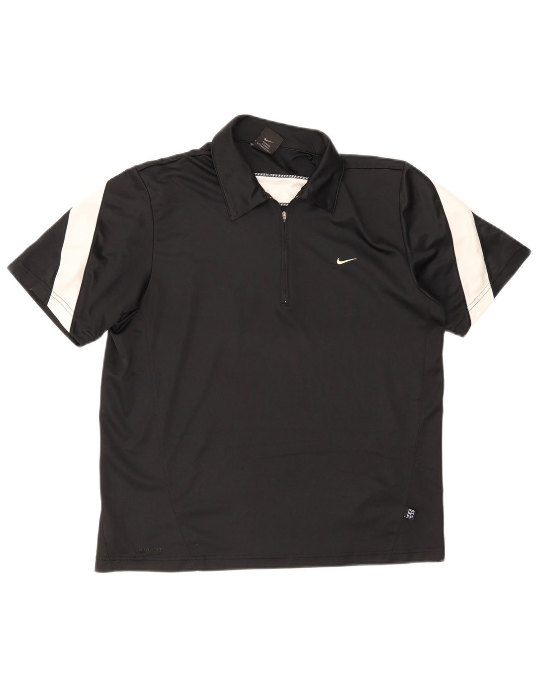 Nike Polo para hombre UK 39/41 Medium Negro Colorblock