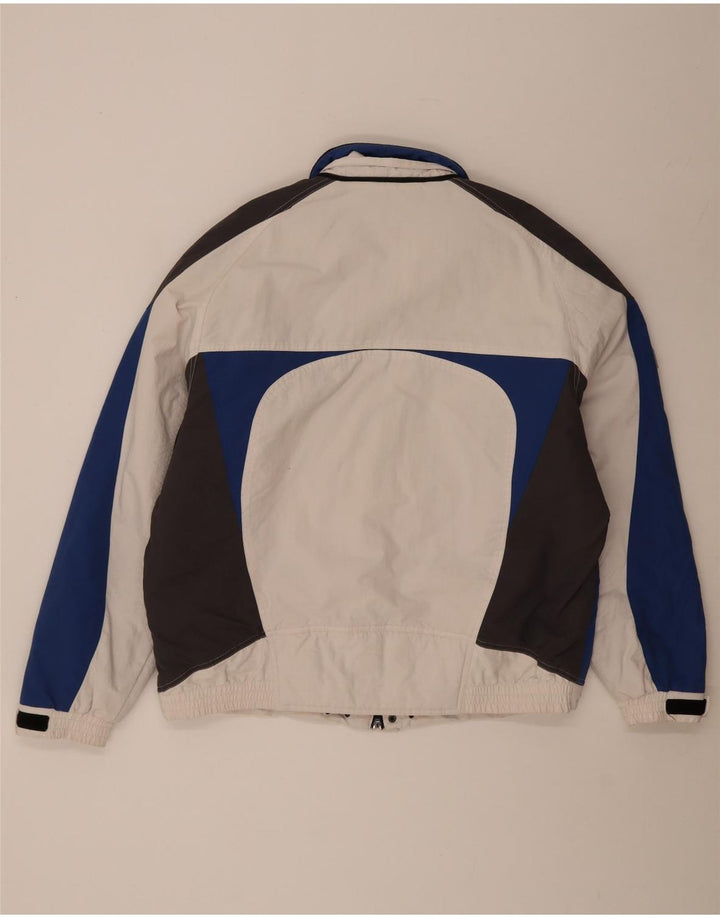 MC Kee's Chaqueta de esquí para hombre UK 42 XL Nylon color block blanco