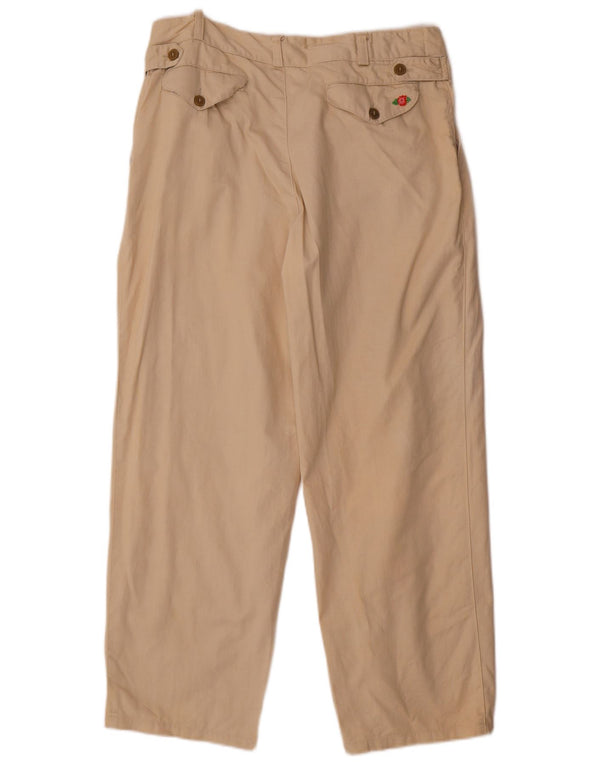 Vintage Hombres Pegged Chino Pantalones IT 50 Grande W34 L26 Beige