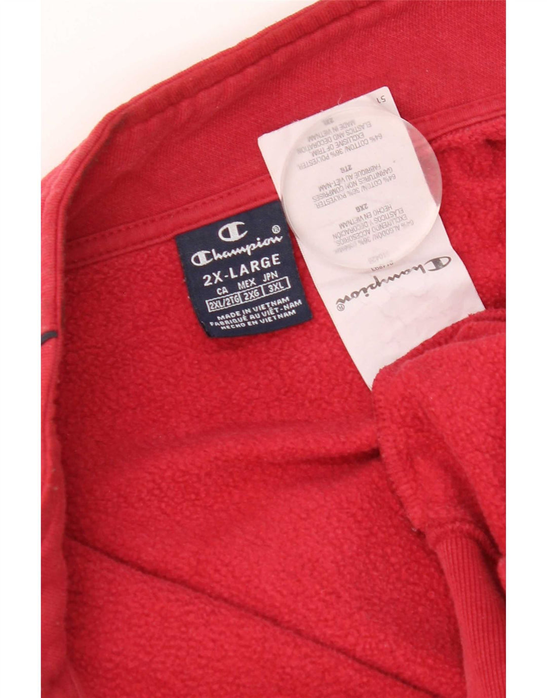 Champion Chaqueta De Chándal Para Hombre 2XL Algodón Rojo