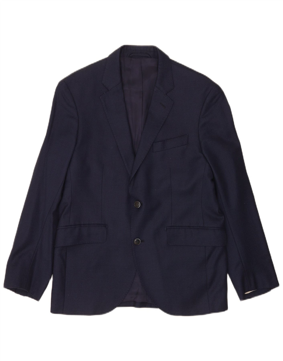 Hackett Chaqueta tipo blazer de 2 botones para hombre UK 40 Large Lana azul marino
