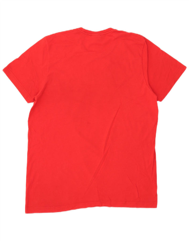 Adidas - Camiseta gráfica para hombre, color rojo medio
